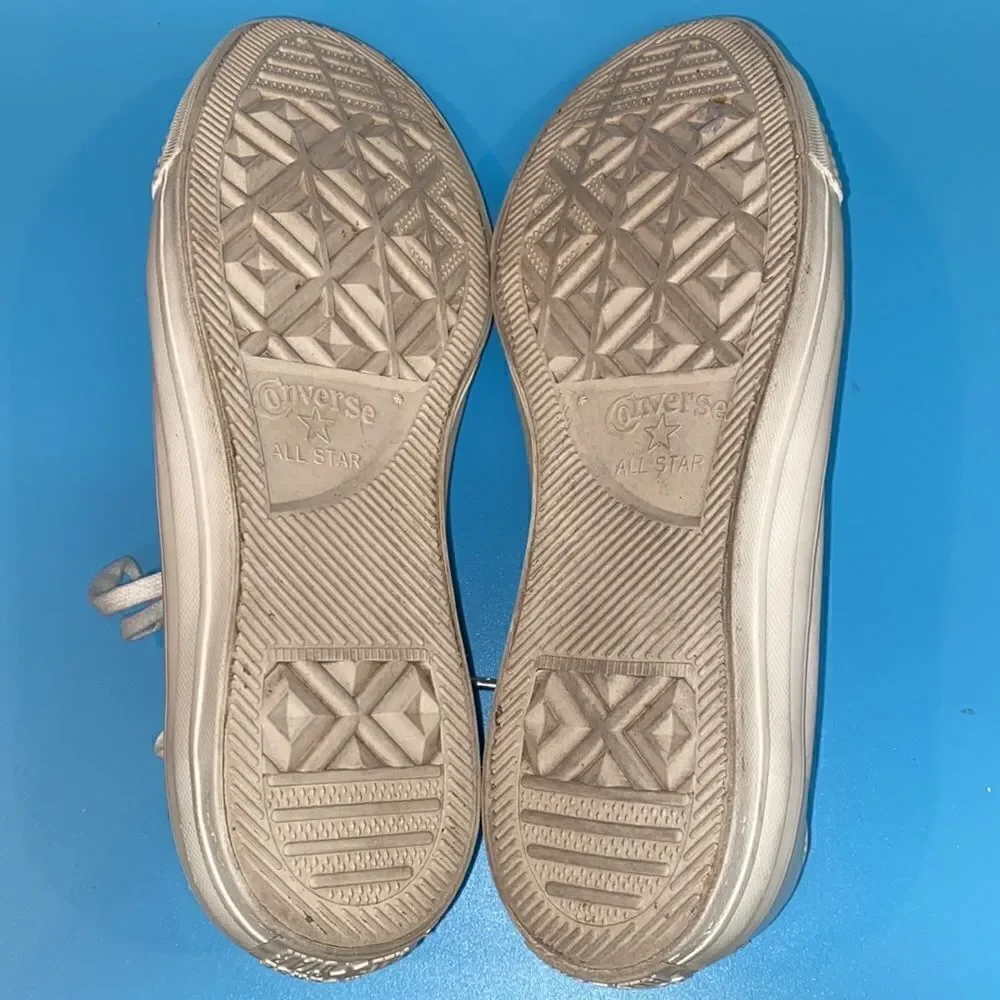 Chuck Taylor Converse Blocked Nubuck Egret/Driftwood Gray Low Top Sneaker Sz8/10 - Picture 10 of 10
